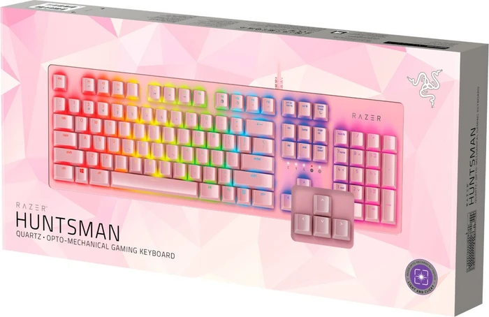 Razer Huntsman Quartz Pink, Razer Clicky Optical PURPLE, USB, US