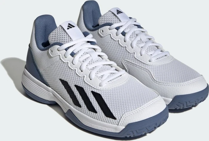 adidas Courtflash cloud white/core black/crew blue (Junior)