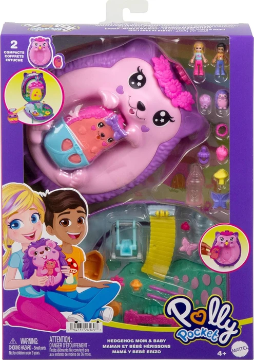 Mattel Polly Pocket - Mama & Baby Igel Schatulle
