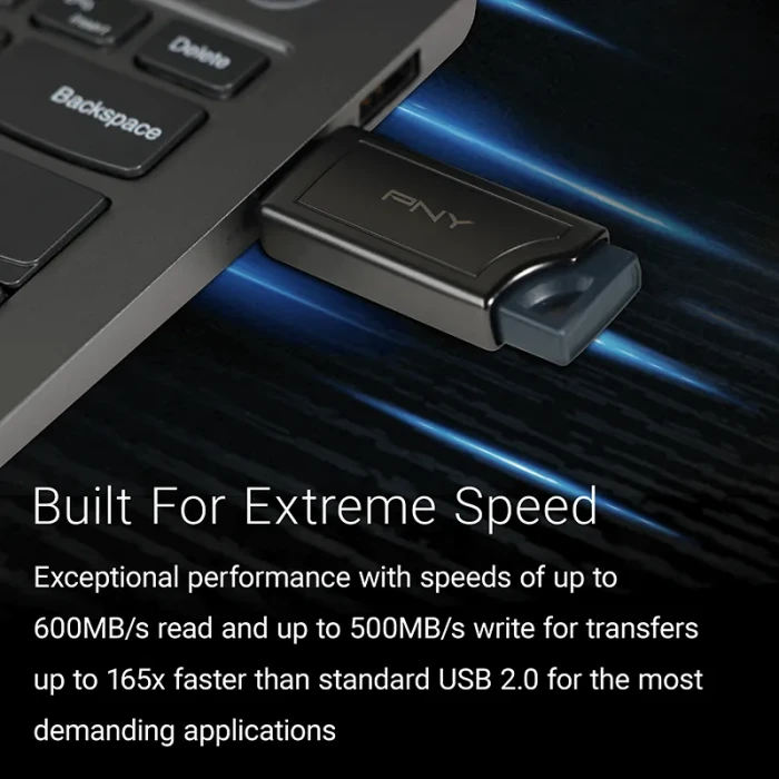 PNY Pro Elite V2 1TB, USB-A, USB 3.2 Gen 2×1