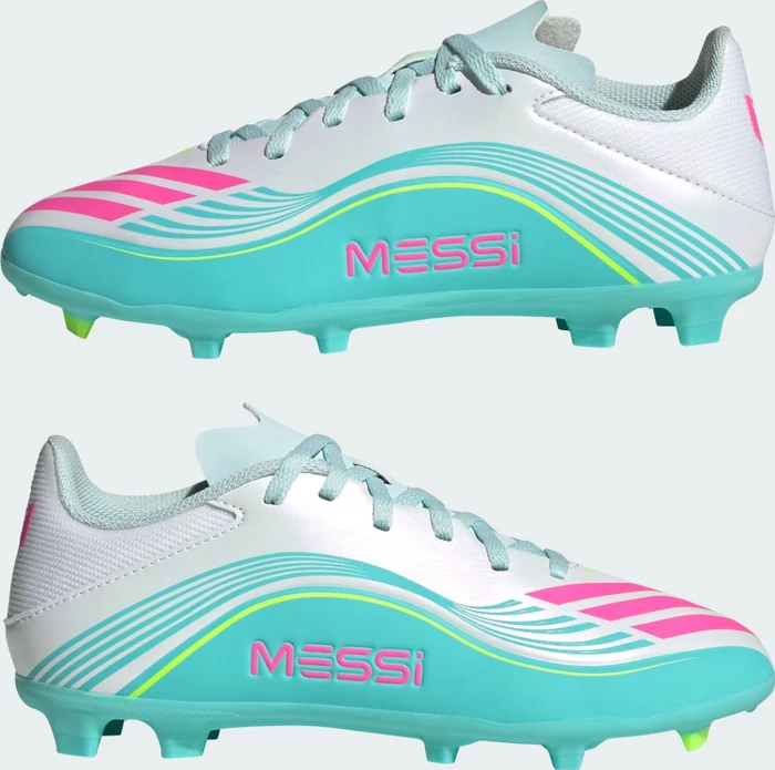 adidas F50 Messi League FG/MG cloud white/lucid pink/flash aqua (Junior)