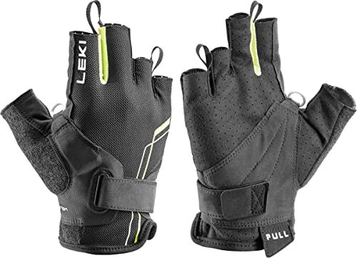 Leki Nordic Breeze Shark Handschuhe schwarz/gelb/weiß