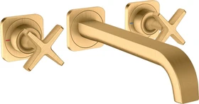 Hansgrohe Axor Citterio E Waschbeckenarmatur Unterputz brushed brass
