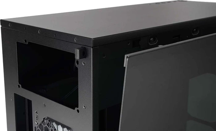 In Win 127, schwarz, Glasfenster