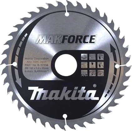 Makita MakForce Kreissägeblatt 40Z, 180x2.4x30mm, 1 Stück