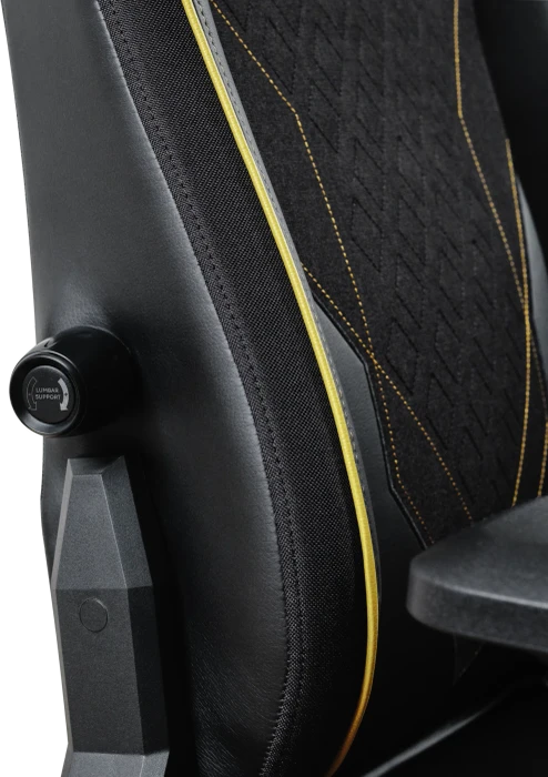 Trust Gaming GXT 721 Ruya Pro Gamingstuhl, schwarz/gold