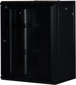 Rockstable 19" Wandschrank 15HE, Gitternetztür, IP2X, schwarz, 440mm tief