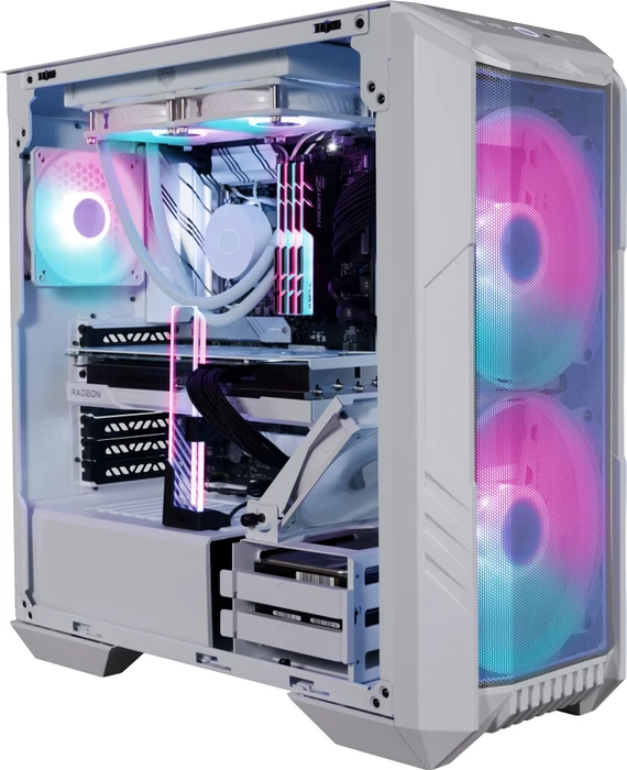 Cooler Master HAF 500, weiß, Glasfenster