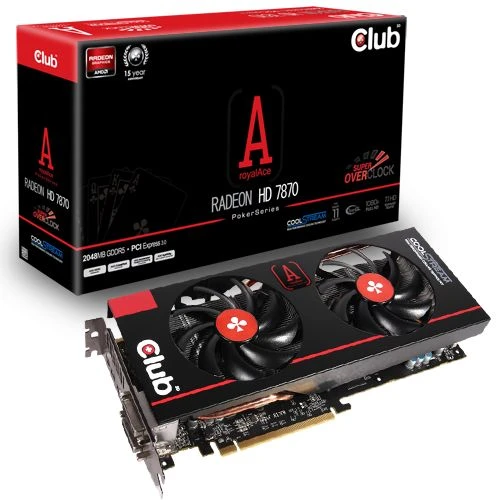 Club 3D Radeon HD 7870 GHz Edition royalAce, 2GB GDDR5, 2x DVI, HDMI, 2x mDP