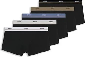 Boss Stretch Cotton Logo Waistband 5er Boxer Briefs schwarz (Herren)