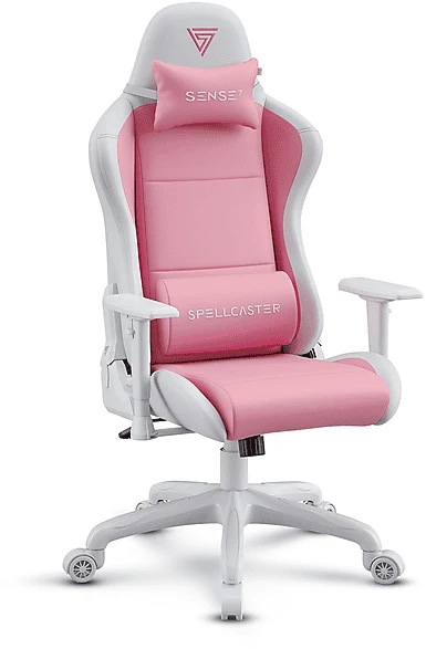 Sense7 Spellcaster Fuku Gamingstuhl, rosa/weiß