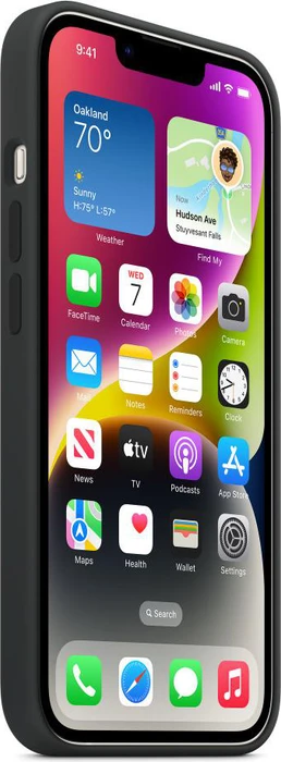 Apple Silikon Case mit MagSafe für iPhone 14 Mitternacht