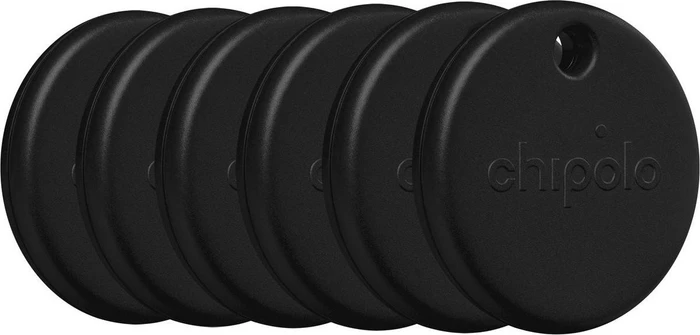 Chipolo Pop schwarz, 6er-Pack