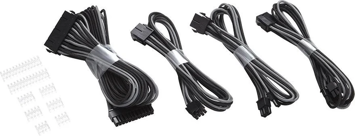 Phanteks Verlängerungskabel Kit für Netzteile, schwarz/grau, 500mm