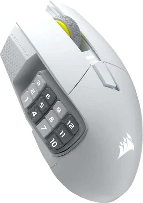 Corsair Scimitar Elite Wireless SE MMO, weiß, USB/Bluetooth