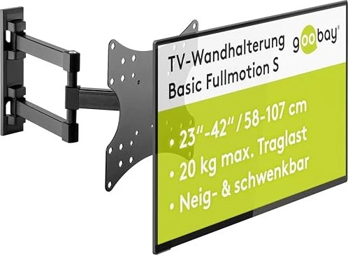 Wentronic Goobay TV-Wandhalterung Basic Fullmotion S