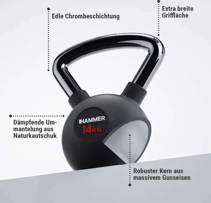 Hammer Premium Kettlebell Hantel 22kg