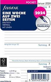 Filofax Kalender Ersatzeinlage 1 Woche/2 Seiten 2026, 120x81mm