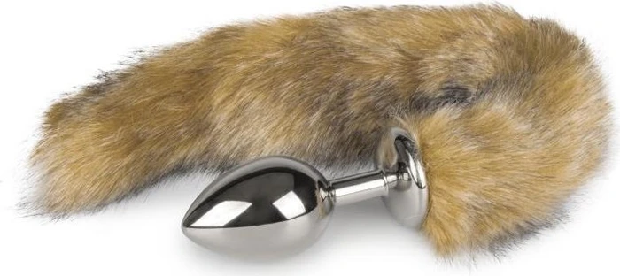 EasyToys Fox Tail Plug braun/silber