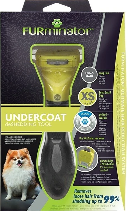 FURminator deShedding Tool für sehr kleine Hunde mit langem Fell, Version 2