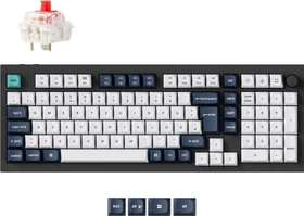 Keychron Q5 Max, Carbon Black, 96%, LEDs RGB, hot-swap, Gateron Jupiter RED, USB/Bluetooth, DE