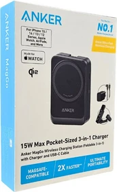 Anker MagGo Wireless Charging Station (Foldable 3-in-1) schwarz