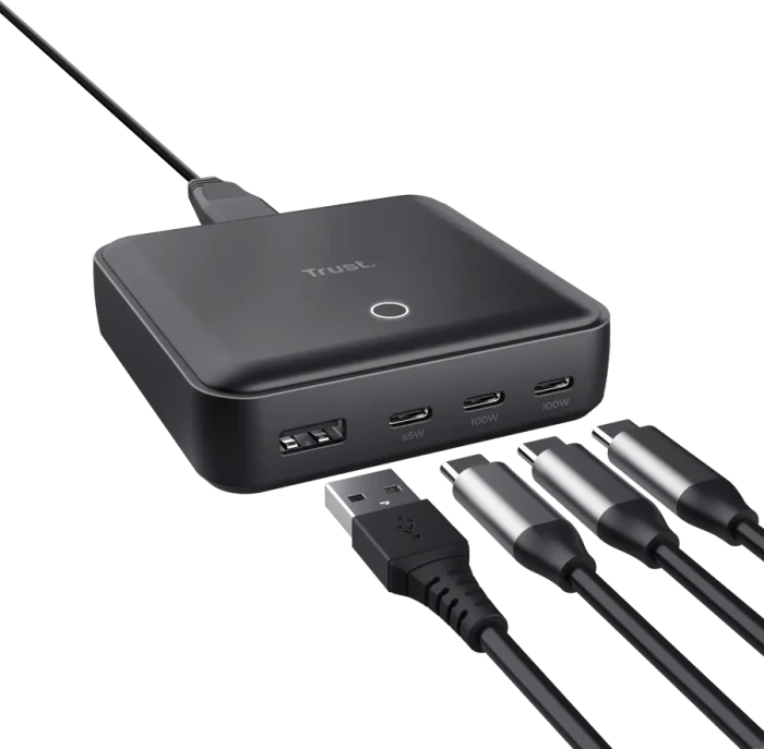 Trust Maxo USB-Tischladegerät 100W schwarz