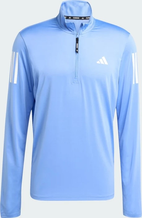 adidas Own The Run Half-Zip Laufshirt langarm blue fusion (Herren)