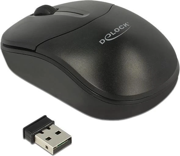 DeLOCK Mini Maus schwarz, USB