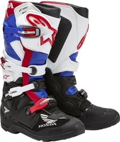 Alpinestars Honda Tech 7 Enduro Drystar Motorradstiefel schwarz/weiß/blau/rot