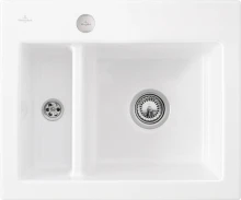 Villeroy & Boch Subway 60 XM flat flächenbündig Becken rechts mit Ablauffernbedienung weiß alpin