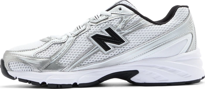 New Balance 740 white/metallic silver/black