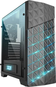 AZZA Onyx 260, schwarz, Glasfenster