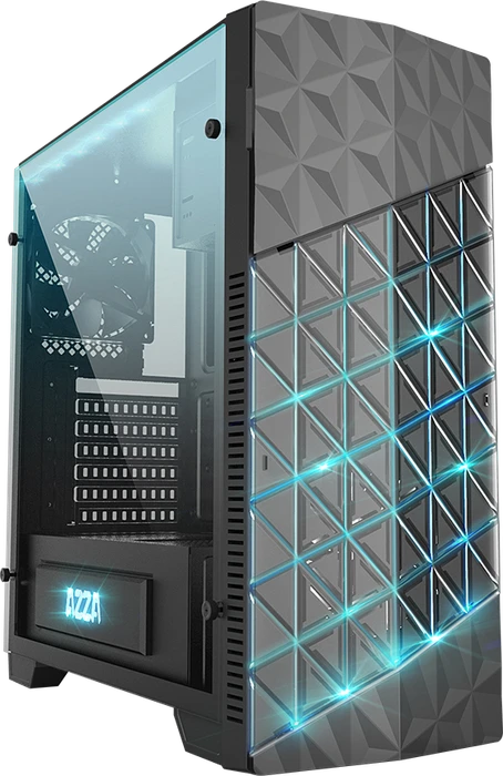 AZZA Onyx 260, schwarz, Glasfenster