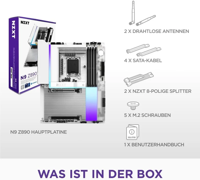 NZXT N9 Z890 White (Intel 1851)