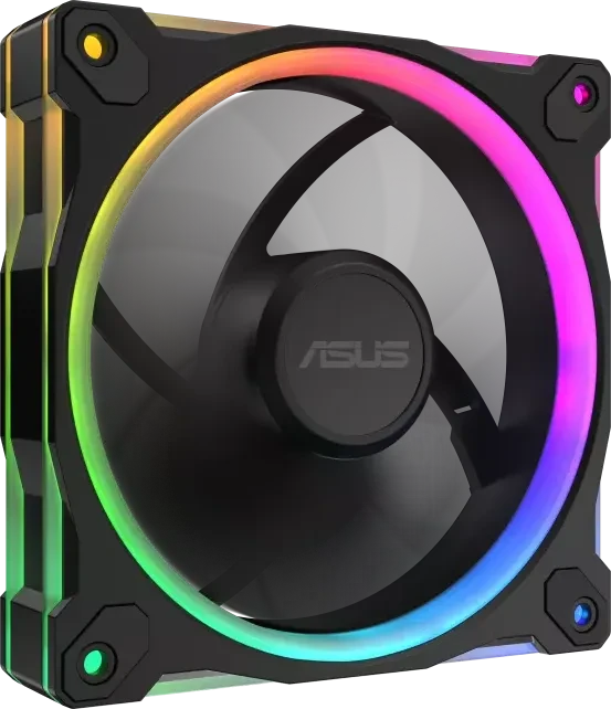 ASUS MR120 ARGB, schwarz, 120mm, 3er-Pack