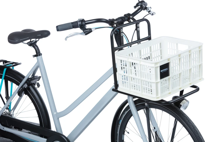 Basil Crate S Fahrradkorb bright white