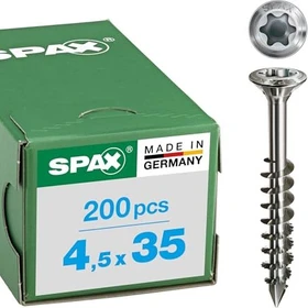 Spax Edelstahl rostfrei A2 T-STAR plus T20 Fassadenschraube, 4.5x35mm, 200 Stück