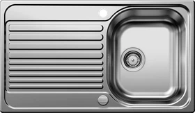 Blanco Tipo 45 S Becken reversibel mit Ablauffernbedienung edelstahl