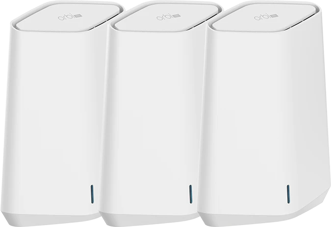 Netgear Orbi Pro Wi-Fi 6 Mini SXK30B3, AX1800, Router und 2x Repeater Set, 3er-Bundle