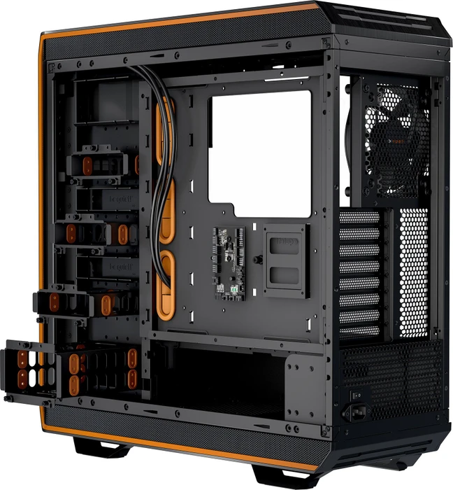 be quiet! Dark Base Pro 900 Rev. 2, orange, Glasfenster, schallgedämmt