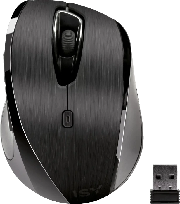 ISY IWM-4000 Wireless Mouse schwarz, USB