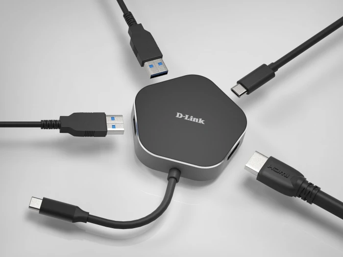D-Link 4-in-1 USB-C Hub with HDMI/Power Delivery
