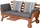 Garden Pleasure Rincon Gartenbank braun/grau (985283)