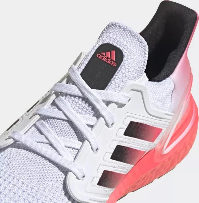 adidas Ultraboost 20 cloud white/core black/signal pink (Herren)