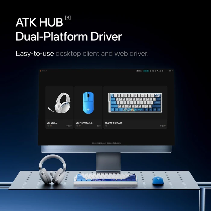 ATK Blazing Sky F1 V3 Ultimate+ 8K Wireless, schwarz, USB