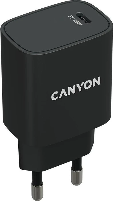 Canyon Wall Charger 20W With PD USB-C H-20-02 schwarz