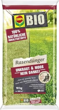Evergreen Garden Care Compo Bio Rasendünger Unkraut & Moos Nein Danke!, 10kg