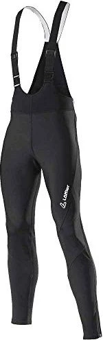 Löffler Warm-Up Tights Bib Hose lang schwarz (Herren)