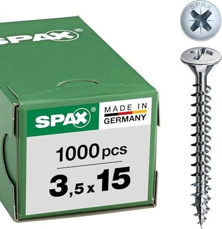 Spax WIROX A9J 4CUT PZ2 Universalschraube, 3.5x15mm, 1000 Stück